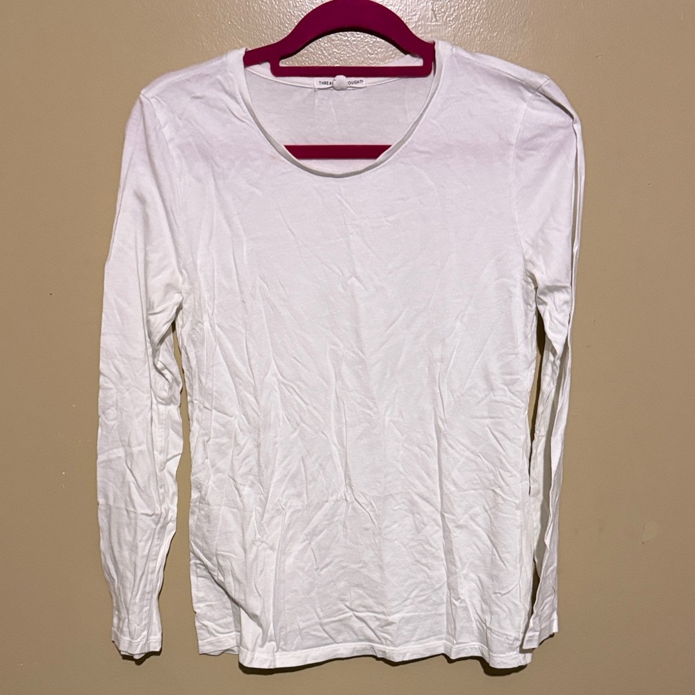 Threads 4 Thought Classic White Long Sleeve Top